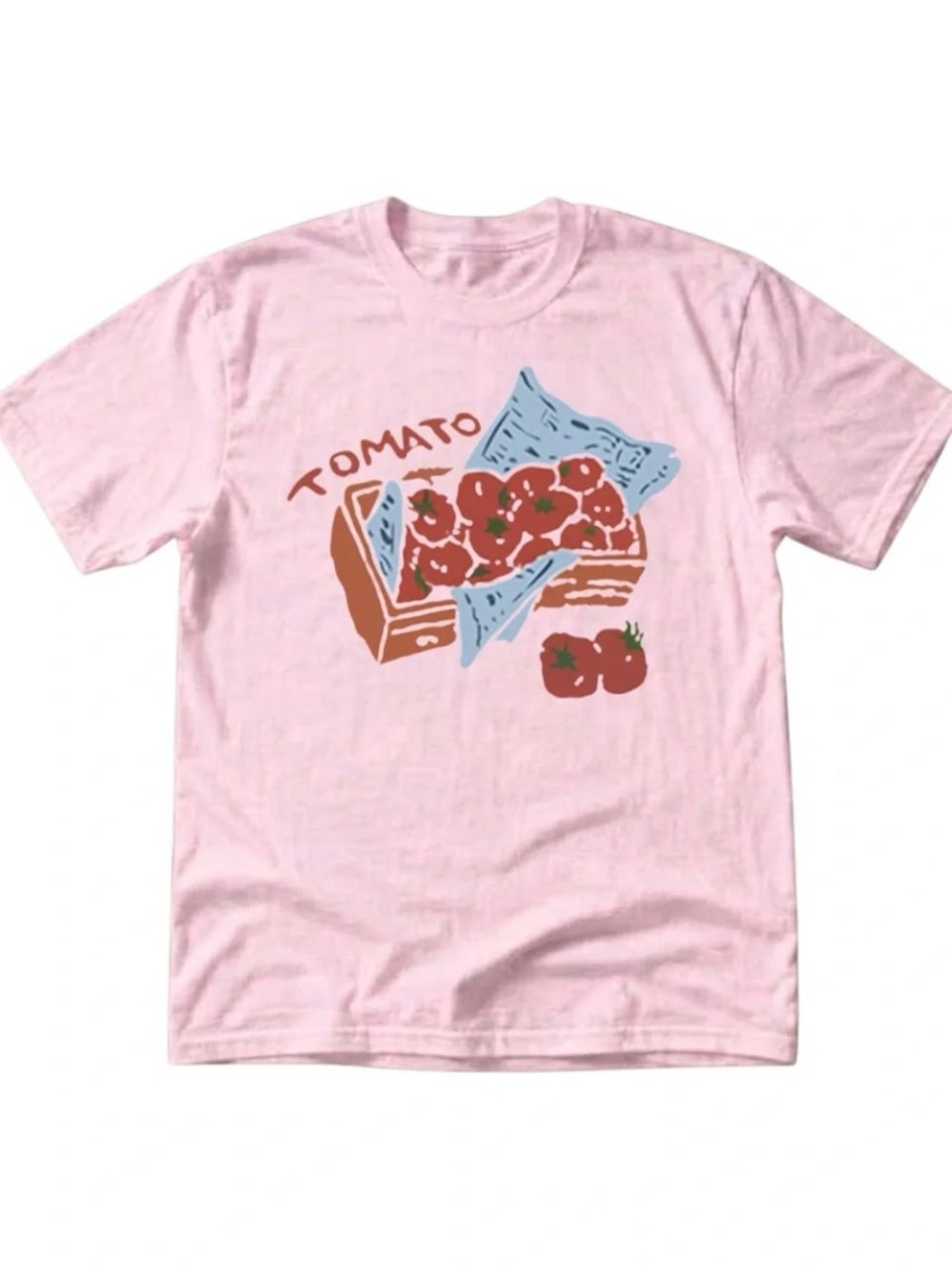 Gildan Light Pink Tomato Crate Graphic Tee